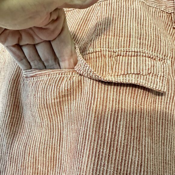 Tommy Bahama Mens Relax Shorts Red Stripe 100% Linen Size 40 - Picture 14 of 16